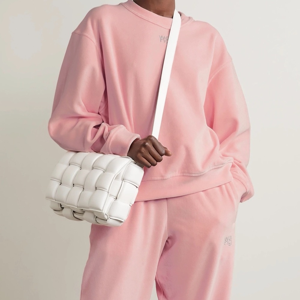 NWT alexanderwang.t Velour Crewneck Sweatshirt